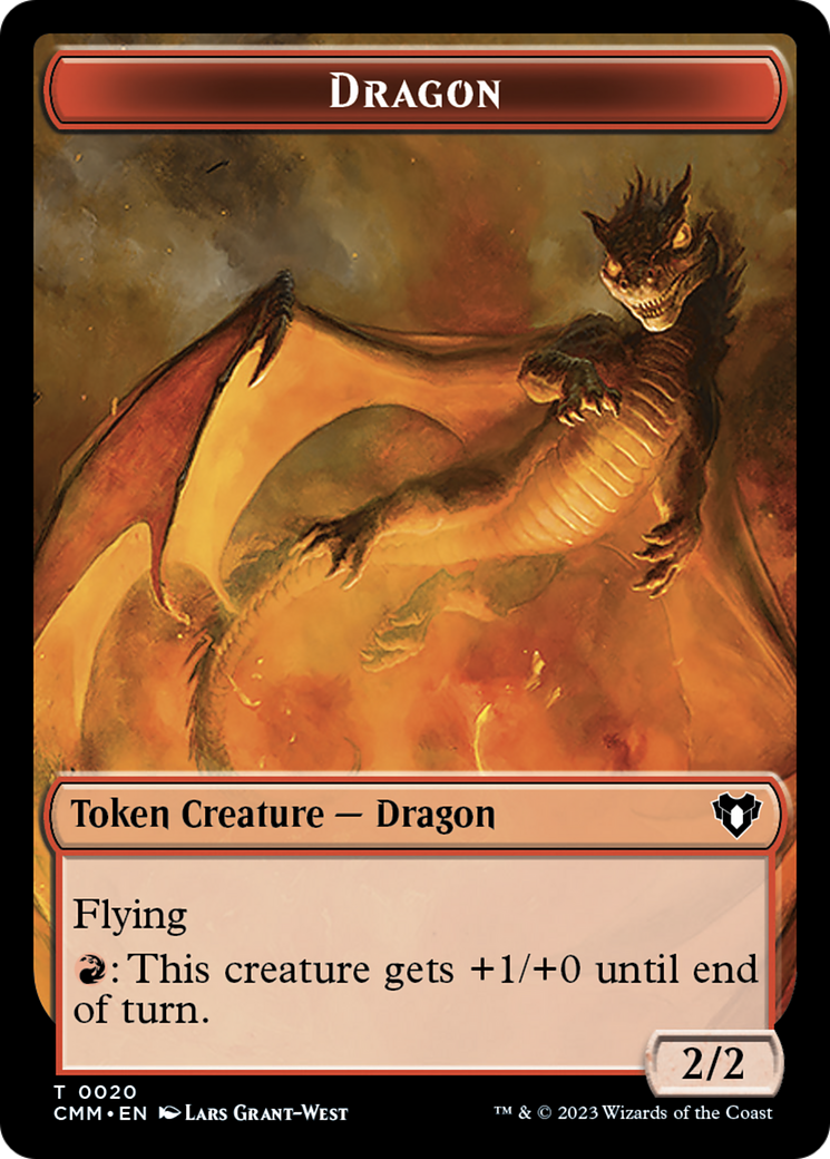 Servo // Dragon (0020) Double-Sided Token [Commander Masters Tokens] | Spectrum Games