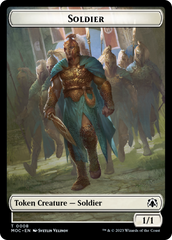 Vampire Knight // Soldier Double-Sided Token [March of the Machine Commander Tokens] | Spectrum Games