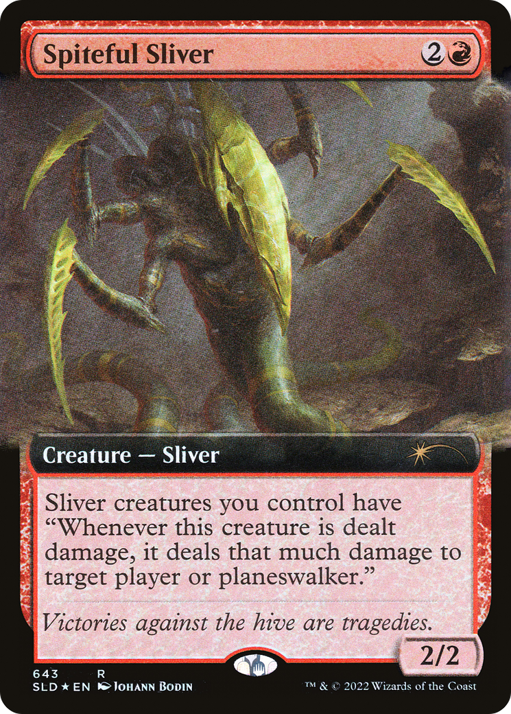 Spiteful Sliver (Extended Art) [Secret Lair Drop Promos] | Spectrum Games