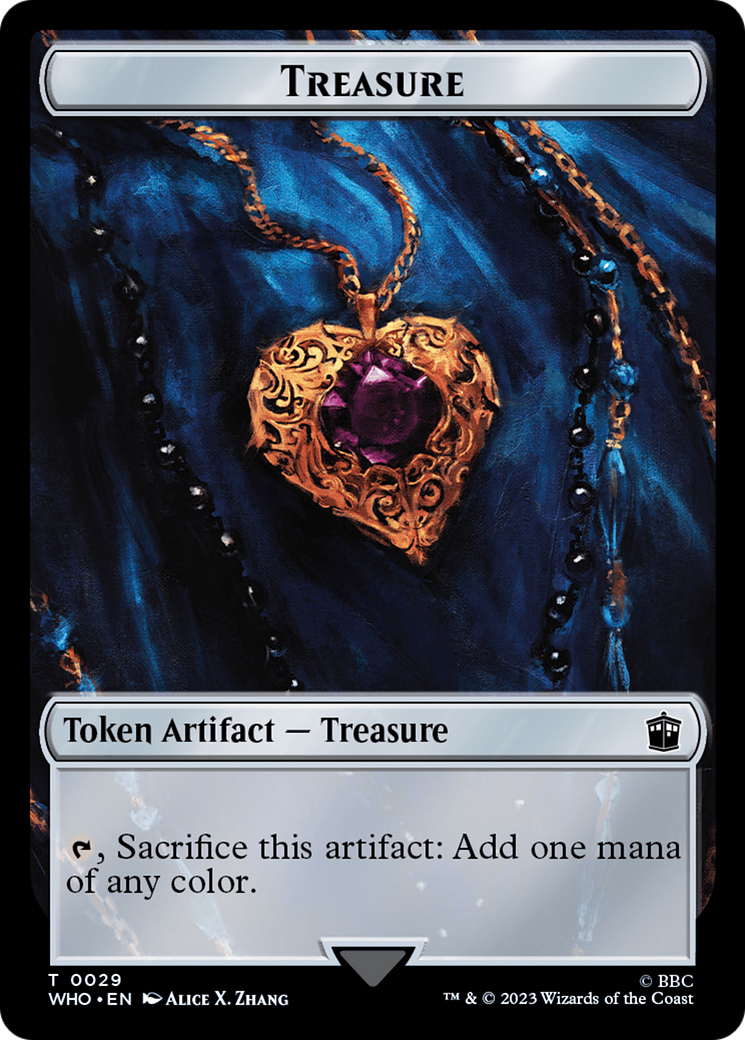 Human (0005) // Treasure (0029) Double-Sided Token [Doctor Who Tokens] | Spectrum Games