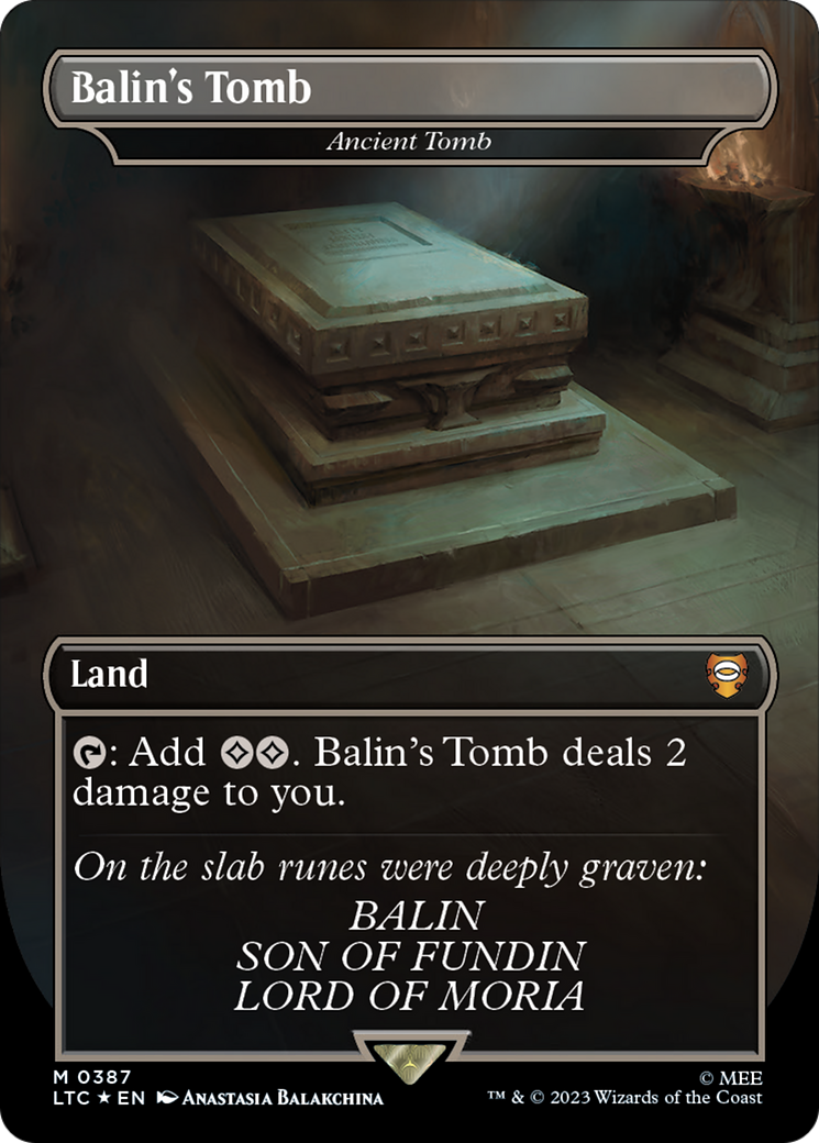 Balin's Tomb - Ancient Tomb (Surge Foil Realms and Relics) [The Lord of the Rings: Tales of Middle-Earth Commander] | Spectrum Games