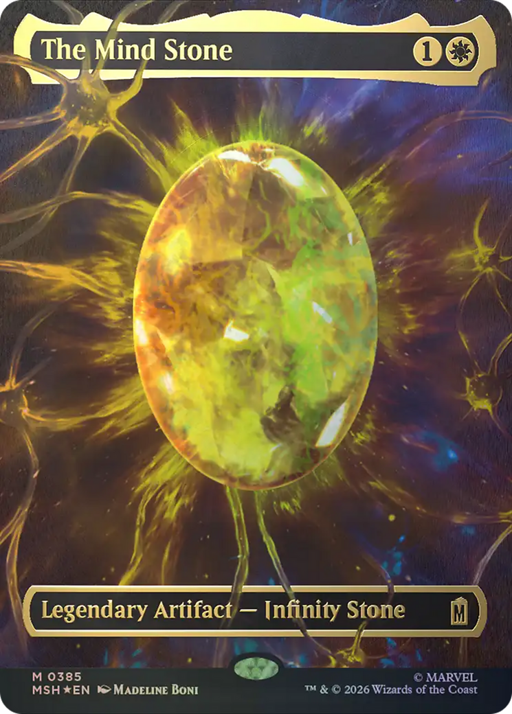 The Mind Stone (Borderless) (Cosmic Foil) [Marvel Super Heroes] | Spectrum Games