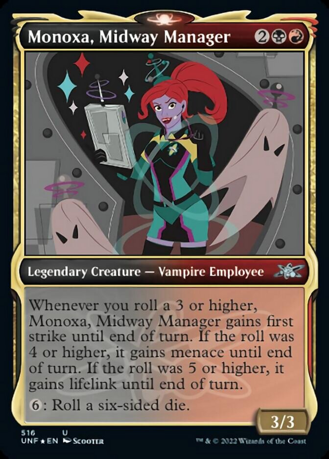 Monoxa, Midway Manager (Showcase) (Galaxy Foil) [Unfinity] | Spectrum Games