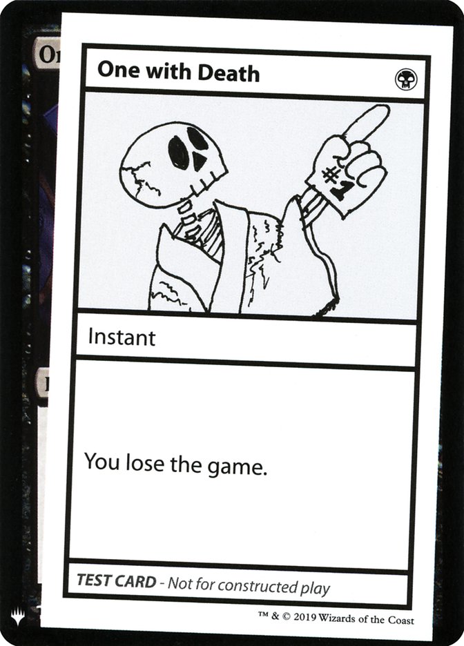 One with Death [Mystery Booster Playtest Cards] | Spectrum Games