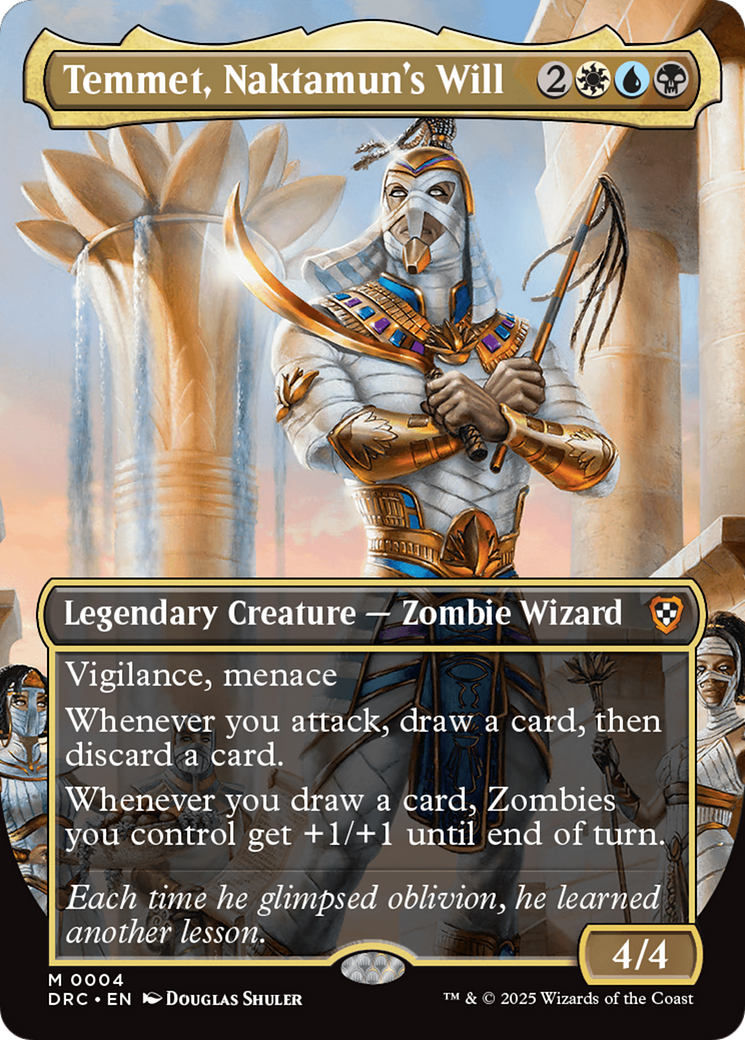 Temmet, Naktamun's Will (Borderless) [Aetherdrift Commander] | Spectrum Games
