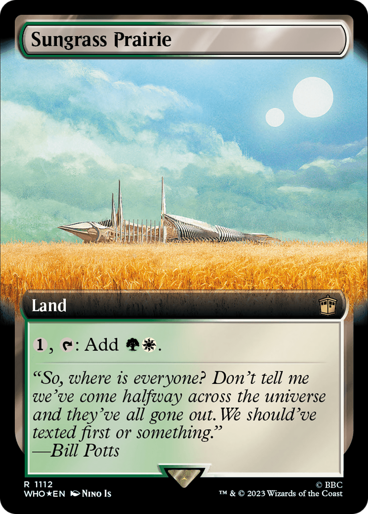 Sungrass Prairie (Extended Art) (Surge Foil) [Doctor Who] | Spectrum Games