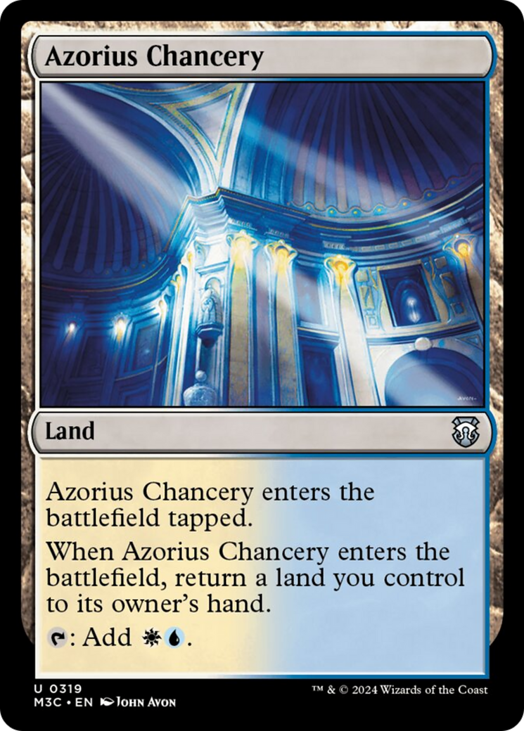 Azorius Chancery (Ripple Foil) [Modern Horizons 3 Commander] | Spectrum Games