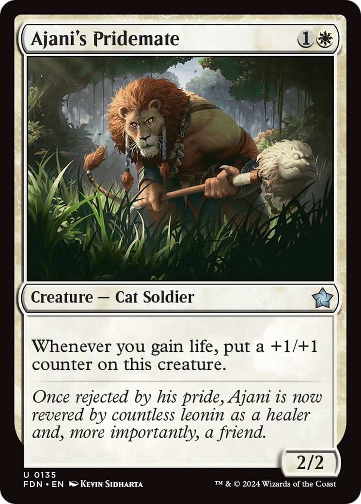 Ajani's Pridemate [Foundations] | Spectrum Games