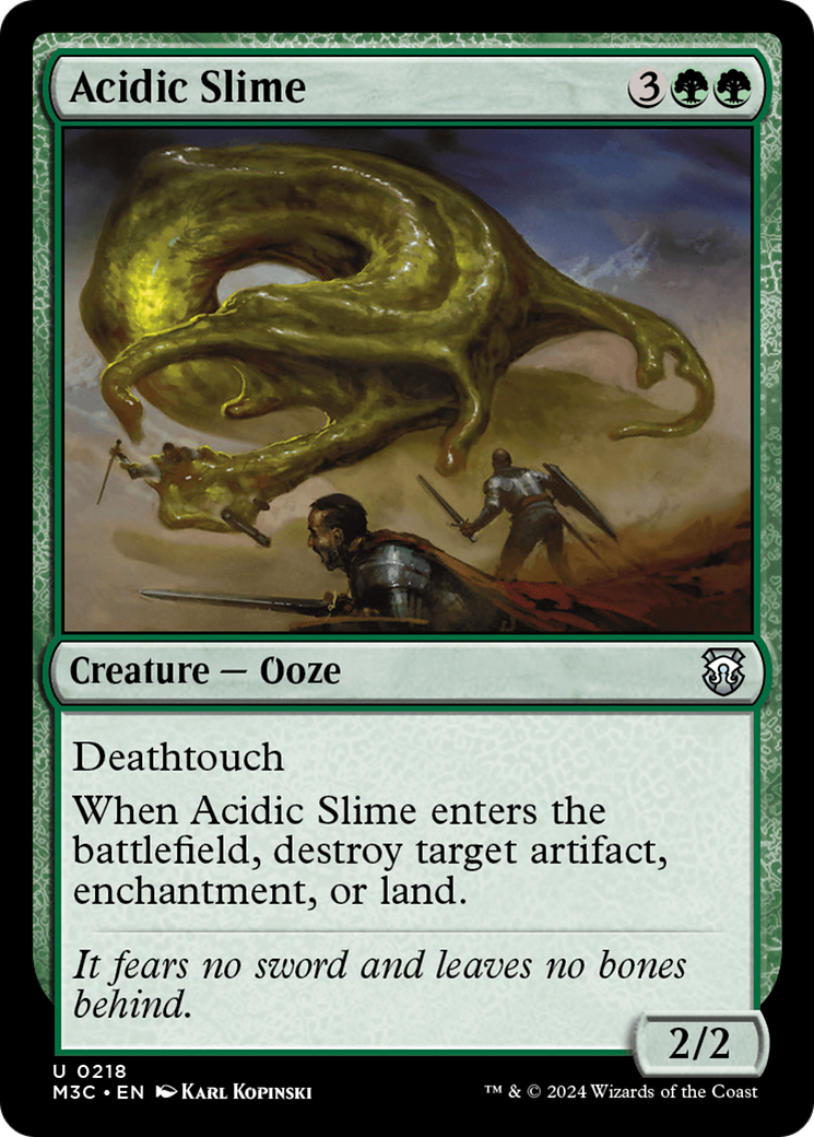 Acidic Slime (Ripple Foil) [Modern Horizons 3 Commander] | Spectrum Games