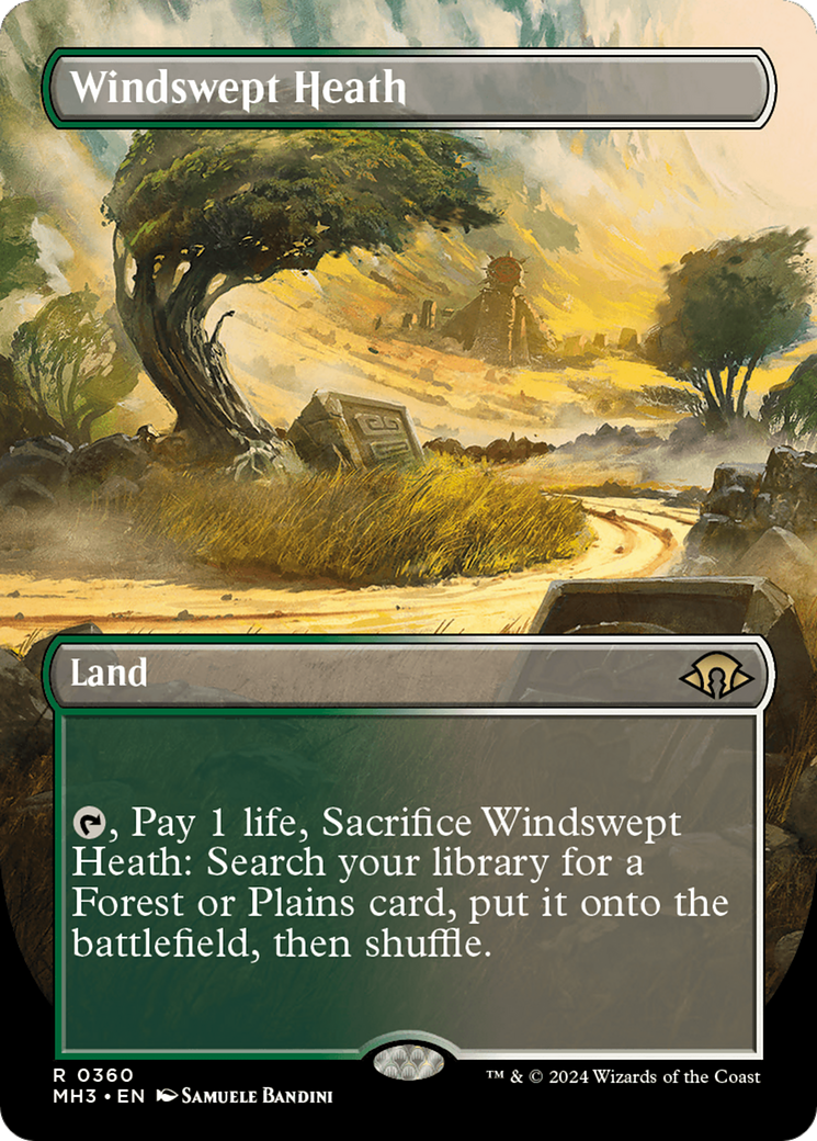 Windswept Heath (Borderless) [Modern Horizons 3] | Spectrum Games