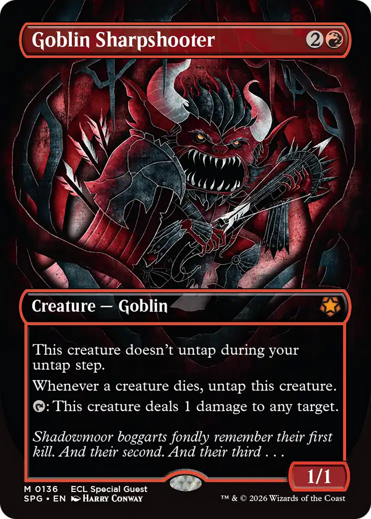 Goblin Sharpshooter (Borderless) [Lorwyn Eclipsed Special Guests] | Spectrum Games