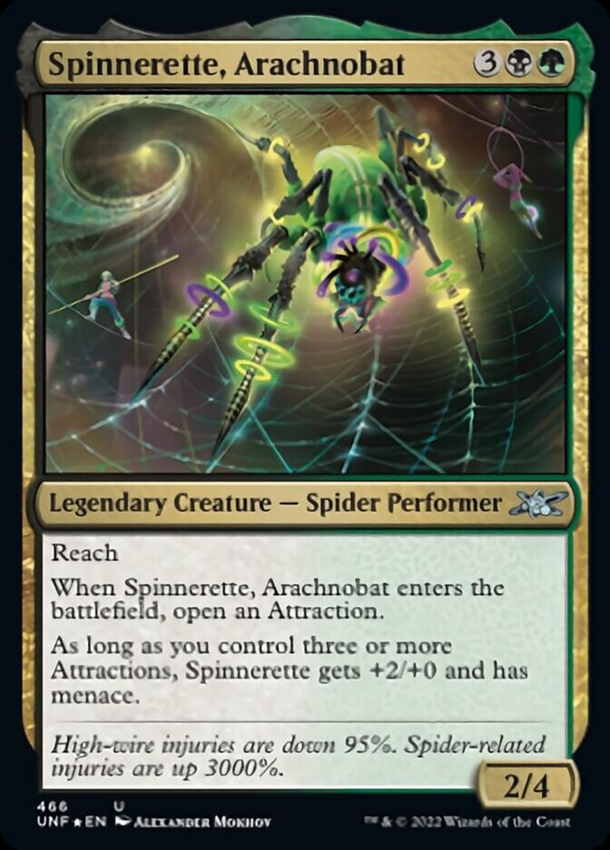 Spinnerette, Arachnobat (Galaxy Foil) [Unfinity] | Spectrum Games