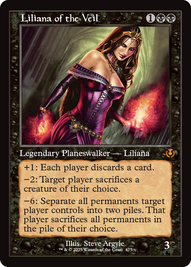 Liliana of the Veil (Retro Frame) [Innistrad Remastered] | Spectrum Games