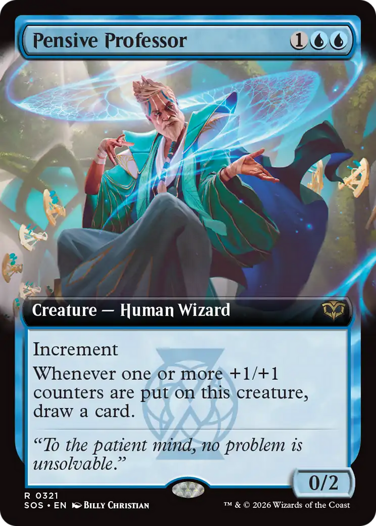 Pensive Professor (Extended Art) [Secrets of Strixhaven] | Spectrum Games
