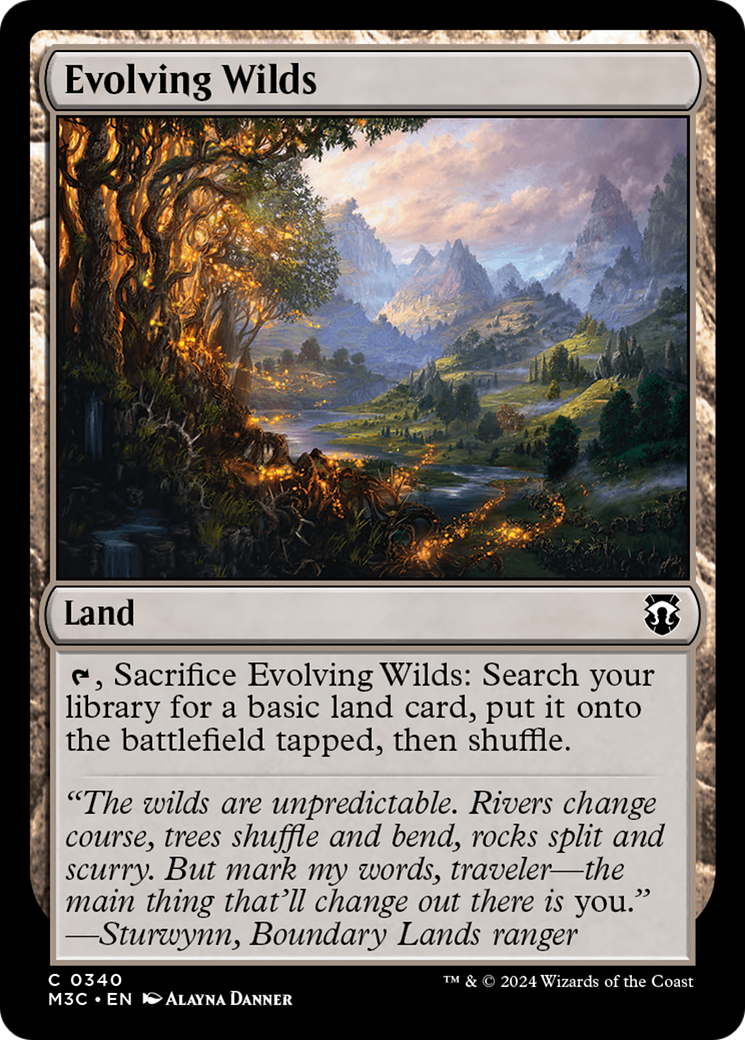 Evolving Wilds (Ripple Foil) [Modern Horizons 3 Commander] | Spectrum Games