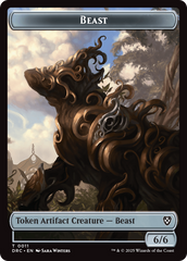 Beast (0010) // Beast (0011) Double-Sided Token [Aetherdrift Commander] | Spectrum Games