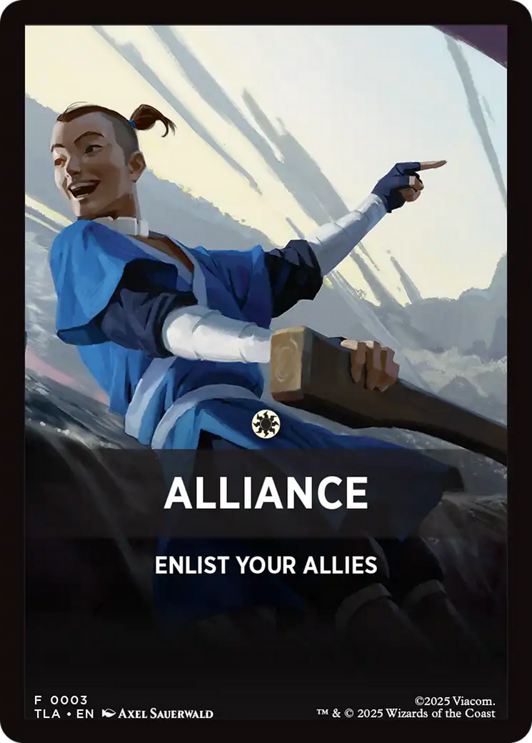 Alliance Theme Card [Avatar: The Last Airbender Tokens] | Spectrum Games