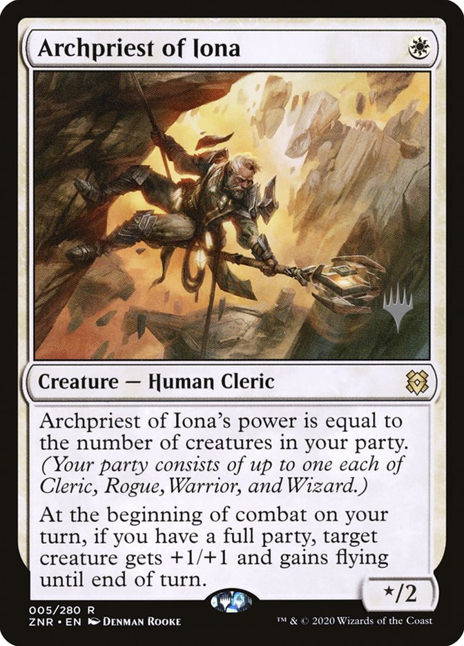 Archpriest of Iona (Promo Pack) [Zendikar Rising Promos] | Spectrum Games