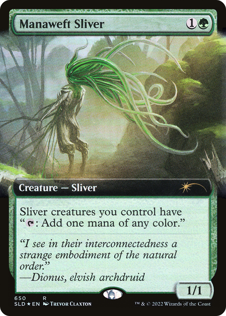 Manaweft Sliver (Extended Art) [Secret Lair Drop Promos] | Spectrum Games