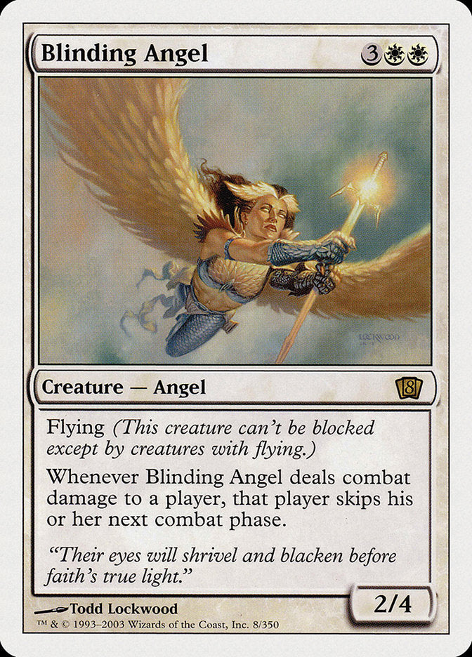 Blinding Angel (8th Edition) [Oversize Cards] | Spectrum Games