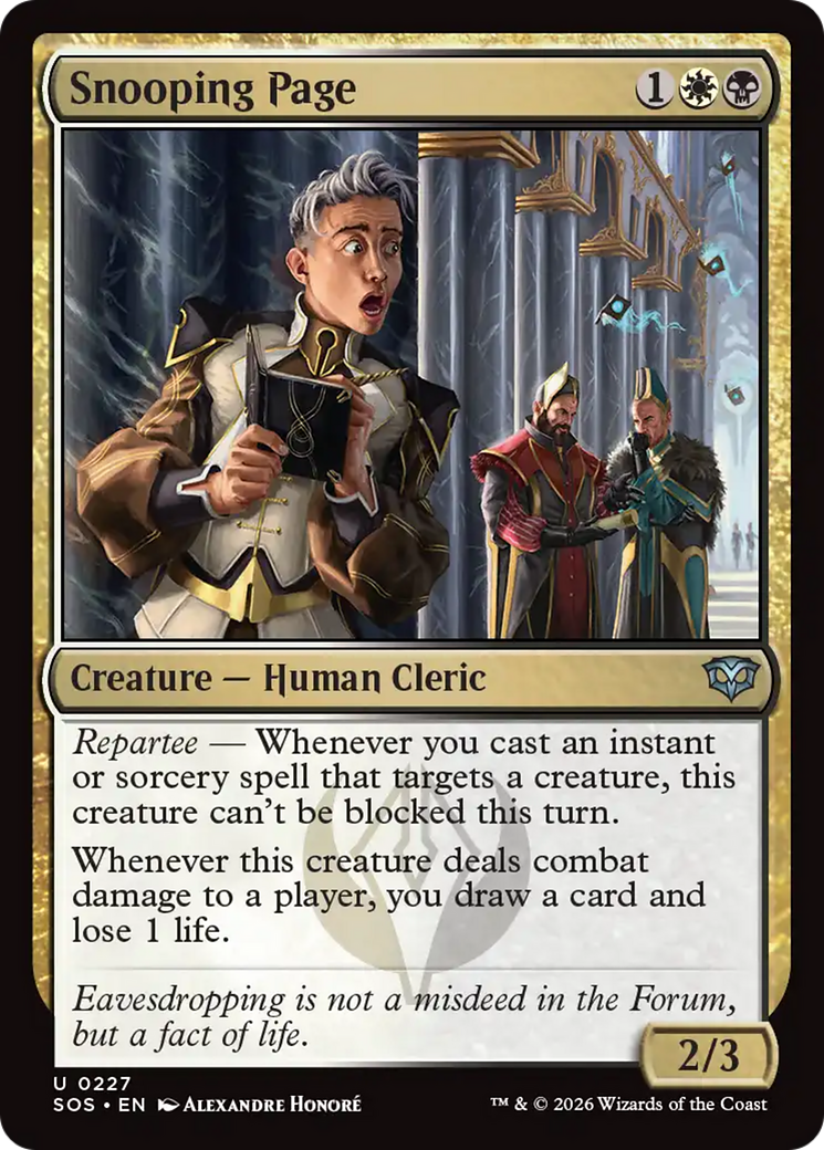 Snooping Page [Secrets of Strixhaven] | Spectrum Games