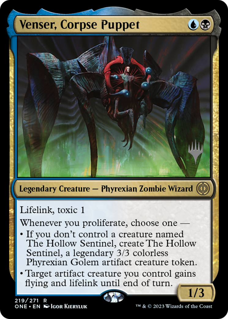 Venser, Corpse Puppet (Promo Pack) [Phyrexia: All Will Be One Promos] | Spectrum Games