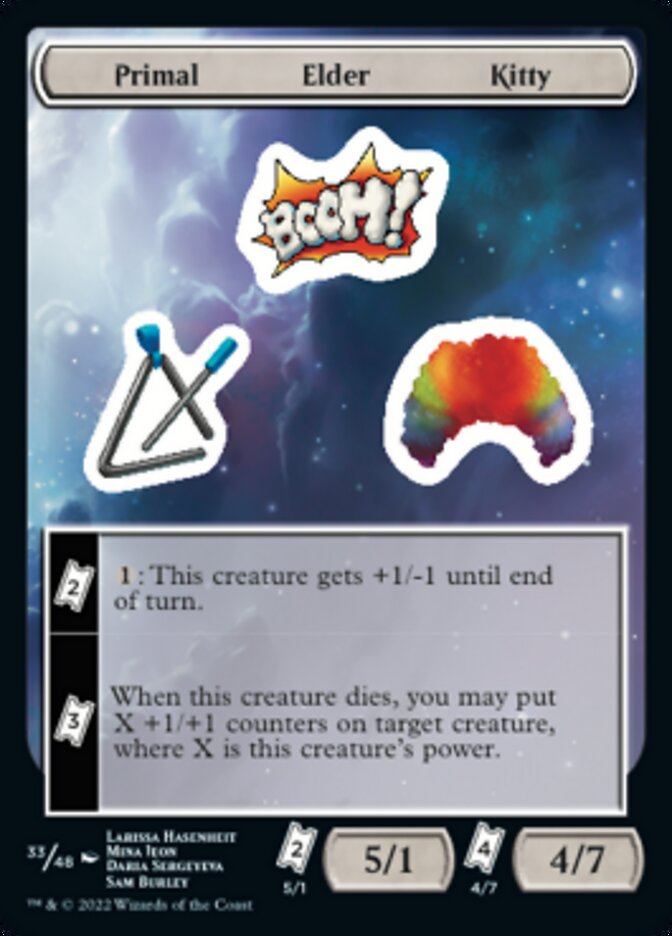 Primal Elder Kitty [Unfinity Stickers] | Spectrum Games