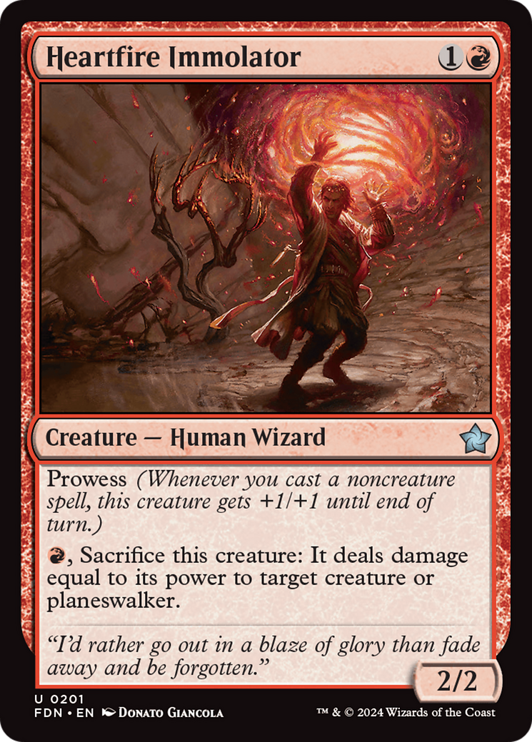 Heartfire Immolator [Foundations] | Spectrum Games