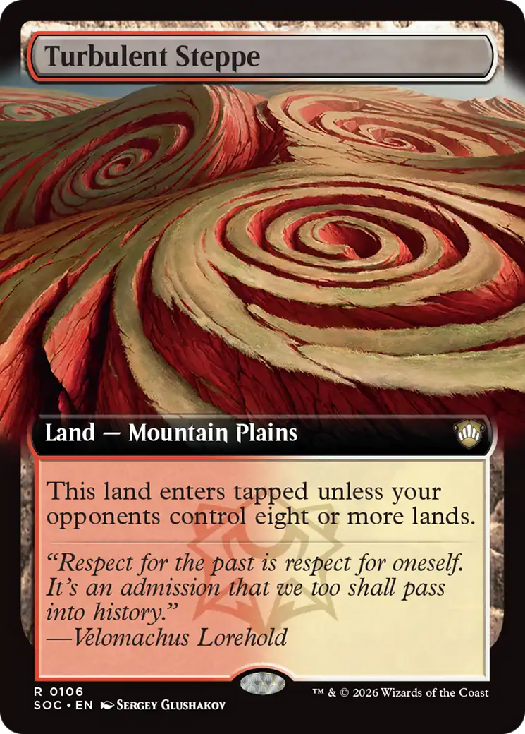 Turbulent Steppe (Extended Art) [Secrets of Strixhaven Commander] | Spectrum Games