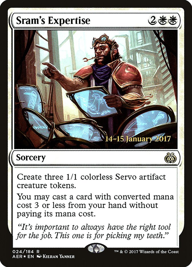 Sram's Expertise [Aether Revolt Prerelease Promos] | Spectrum Games