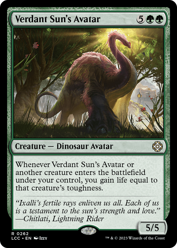 Verdant Sun's Avatar [The Lost Caverns of Ixalan Commander] | Spectrum Games