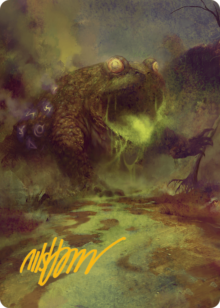 The Gitrog Monster Art Card (Gold-Stamped Signature) [Bloomburrow Art Series] | Spectrum Games