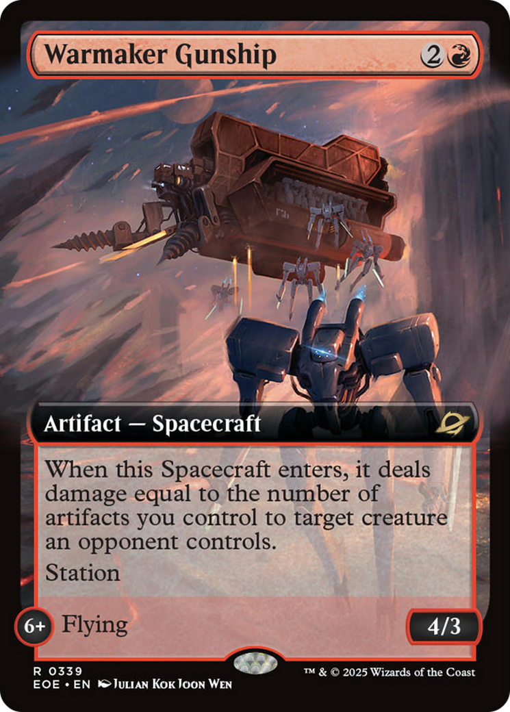 Warmaker Gunship (Extended Art) [Edge of Eternities] | Spectrum Games