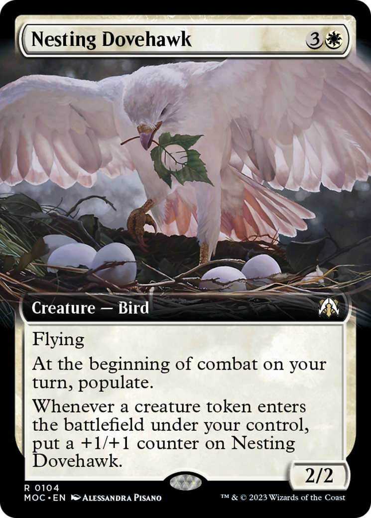 Nesting Dovehawk (Extended Art) [March of the Machine Commander] | Spectrum Games