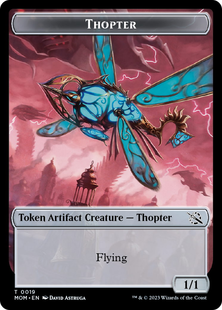 Treasure (21) // Thopter Double-Sided Token [March of the Machine Tokens] | Spectrum Games