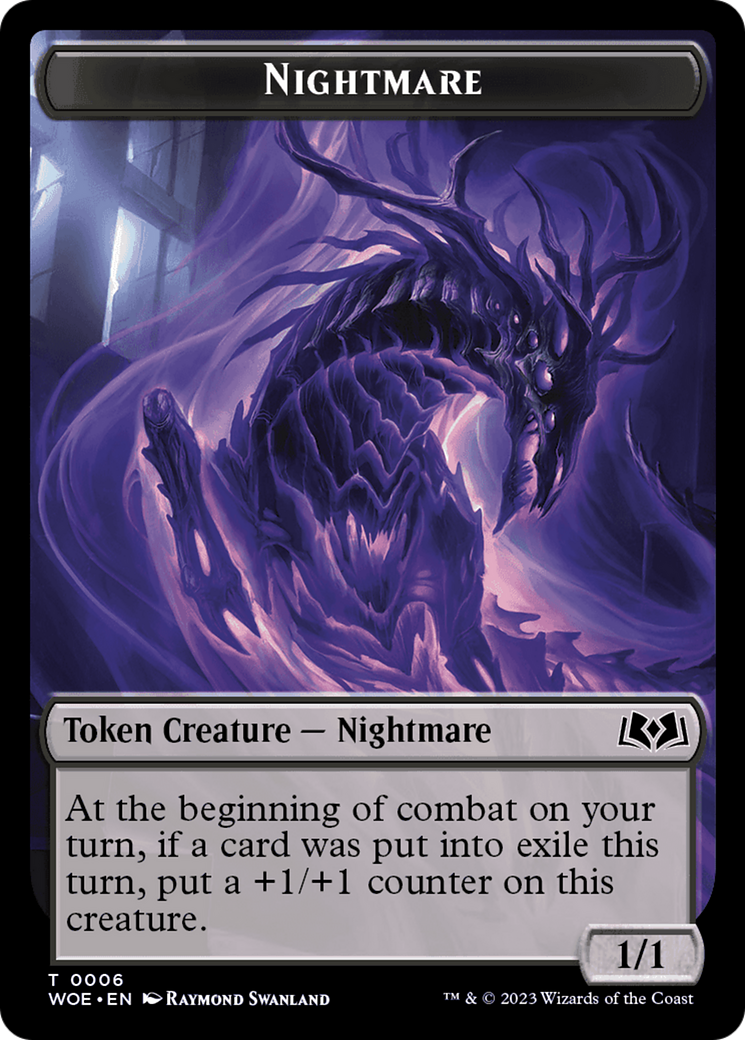 Nightmare Token [Wilds of Eldraine Tokens] | Spectrum Games