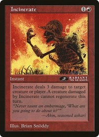 Incinerate (Oversized) [Oversize Cards] | Spectrum Games