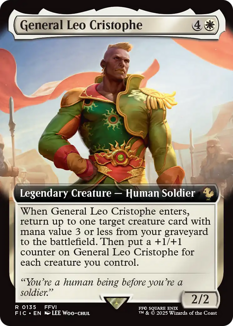General Leo Cristophe (Extended Art) [FINAL FANTASY Commander] | Spectrum Games