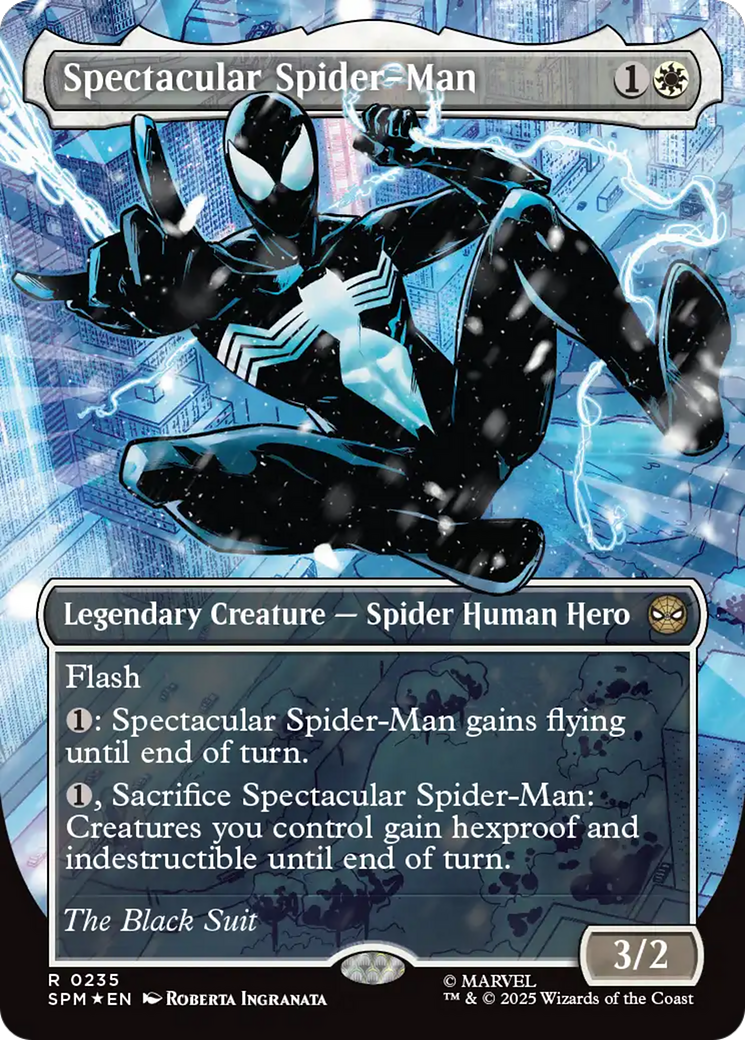 Spectacular Spider-Man (0235) (Borderless) (Textured Foil) [Marvel's Spider-Man] | Spectrum Games