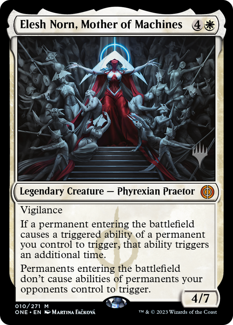 Elesh Norn, Mother of Machines (Promo Pack) [Phyrexia: All Will Be One Promos] | Spectrum Games