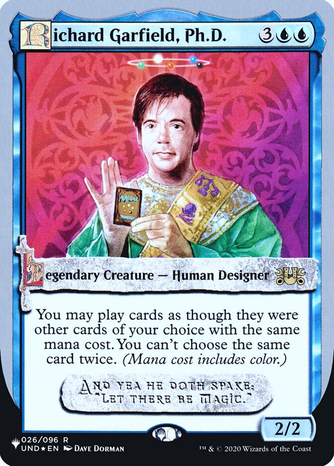 Richard Garfield, Ph.D. (Unfinity Foil Edition) [The List] | Spectrum Games