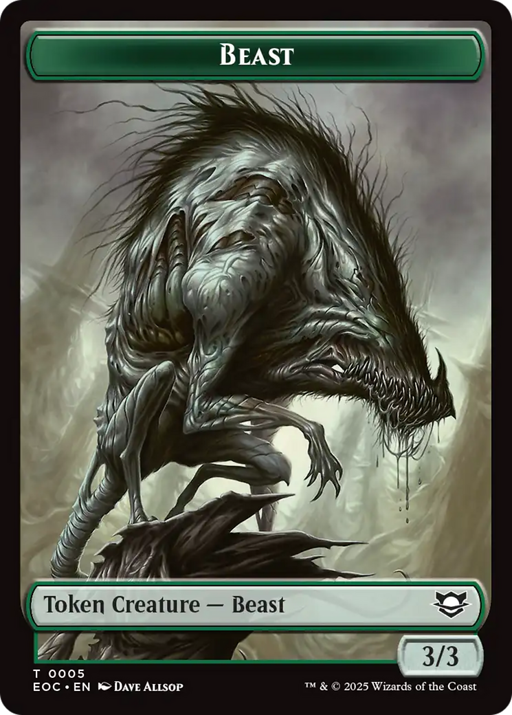 Insect // Beast (0005) Double-Sided Token [Edge of Eternities Commander Tokens] | Spectrum Games