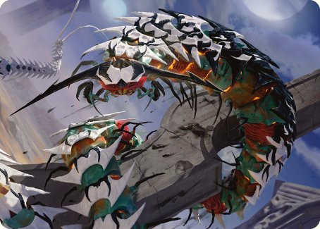 Atraxa's Skitterfang Art Card [Phyrexia: All Will Be One Art Series] | Spectrum Games