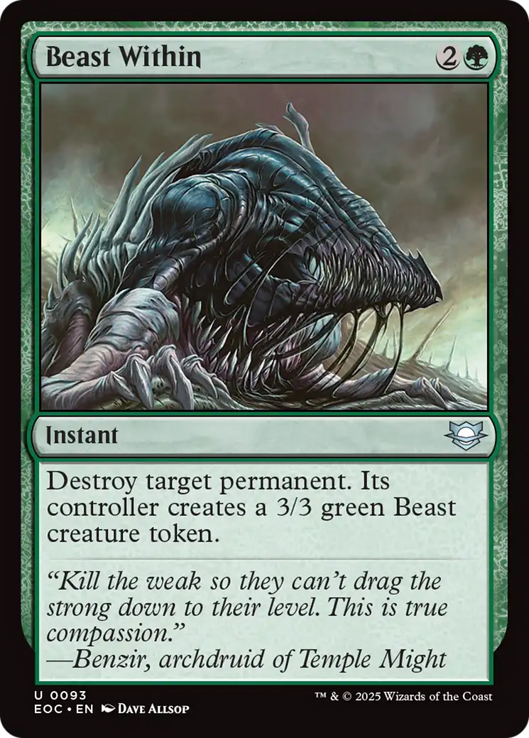 Beast Within [Edge of Eternities Commander] | Spectrum Games