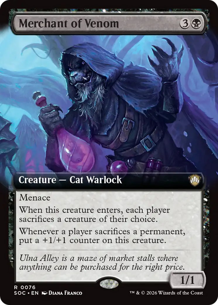 Merchant of Venom (Extended Art) [Secrets of Strixhaven Commander] | Spectrum Games