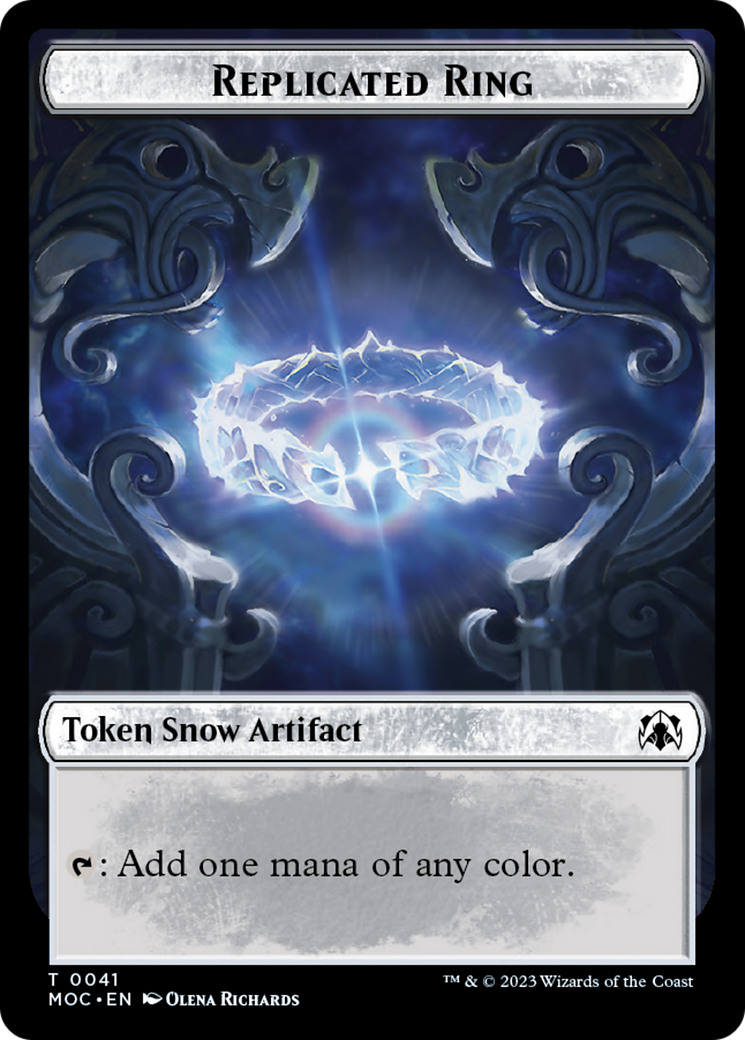 Food // Replicated Ring Double-Sided Token [March of the Machine Commander Tokens] | Spectrum Games