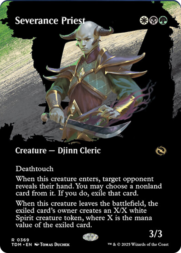 Severance Priest (Borderless) [Tarkir: Dragonstorm] | Spectrum Games