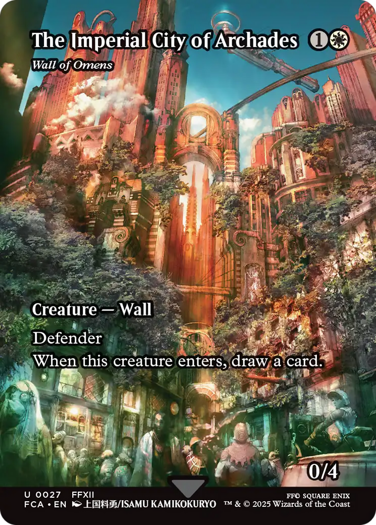 The Imperial City of Archades - Wall of Omens (Showcase) [FINAL FANTASY : Through the Ages] | Spectrum Games