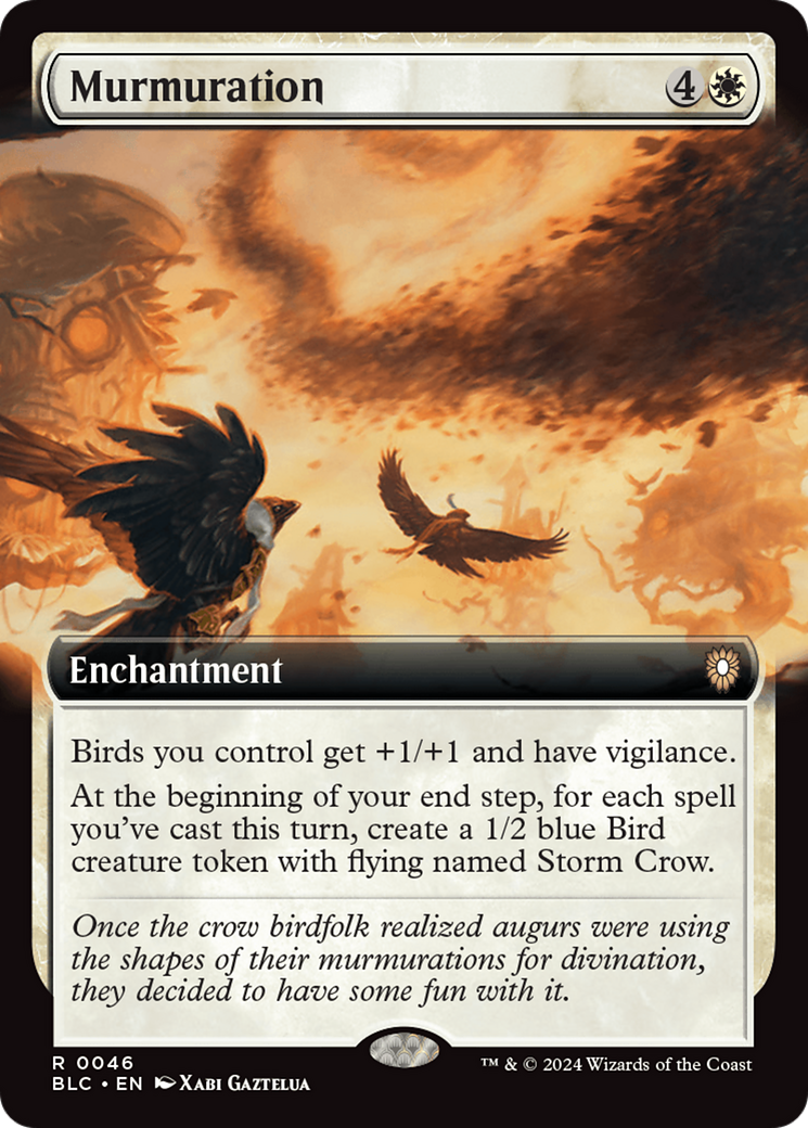 Murmuration (Extended Art) [Bloomburrow Commander] | Spectrum Games
