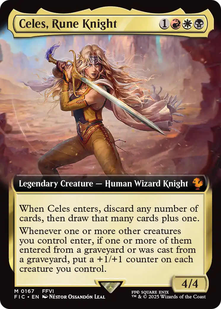 Celes, Rune Knight (Extended Art) [FINAL FANTASY Commander] | Spectrum Games